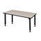 Kee Rectangle Tables > Height Adjustable > Rectangular Classroom Tables, 42 W, 30 L, 23-34 H, Maple MT4230PLAPBK - alternate 6